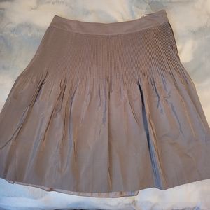 NWT Banana Republic Silver Pleated A-line Skirt Sz 16